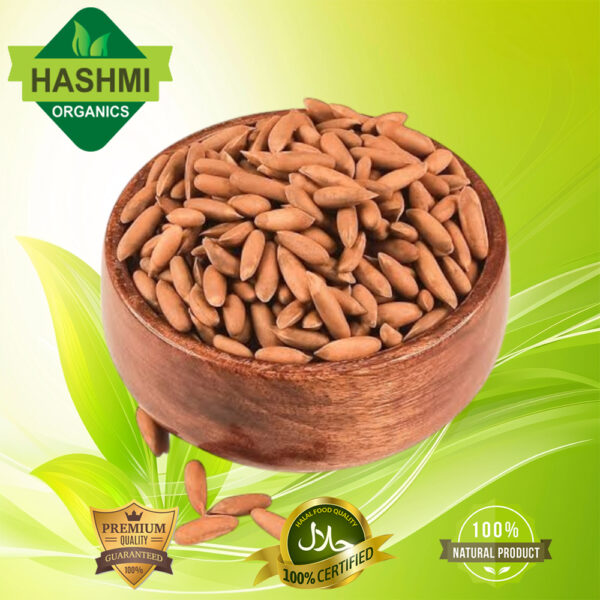 Best Premium Roasted Pine Nuts with Shell by Hashmi Organics – 250g