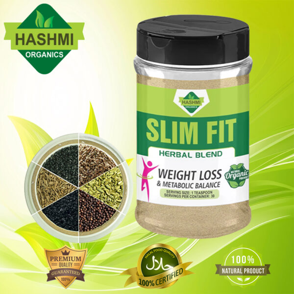 Hashmi Organics Slim Fit Herbal Blend – 100% Natural Weight Loss Formula