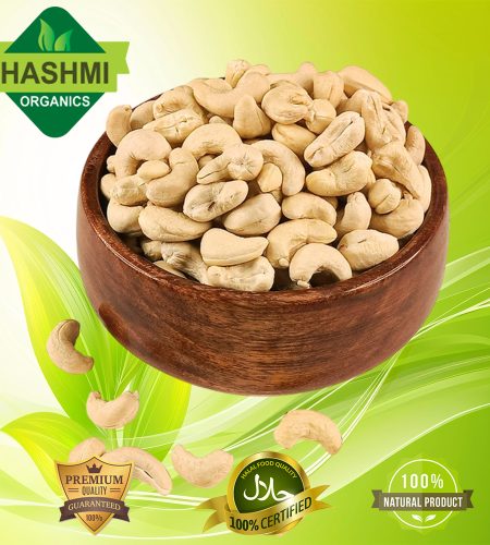 Best Premium Roasted Cashew Nuts by Hashmi Organics – 250g