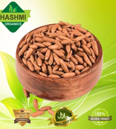 Best Premium Roasted Pine Nuts with Shell by Hashmi Organics – 250g