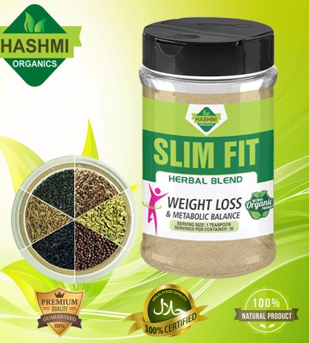 Hashmi Organics Slim Fit Herbal Blend – 100% Natural Weight Loss Formula